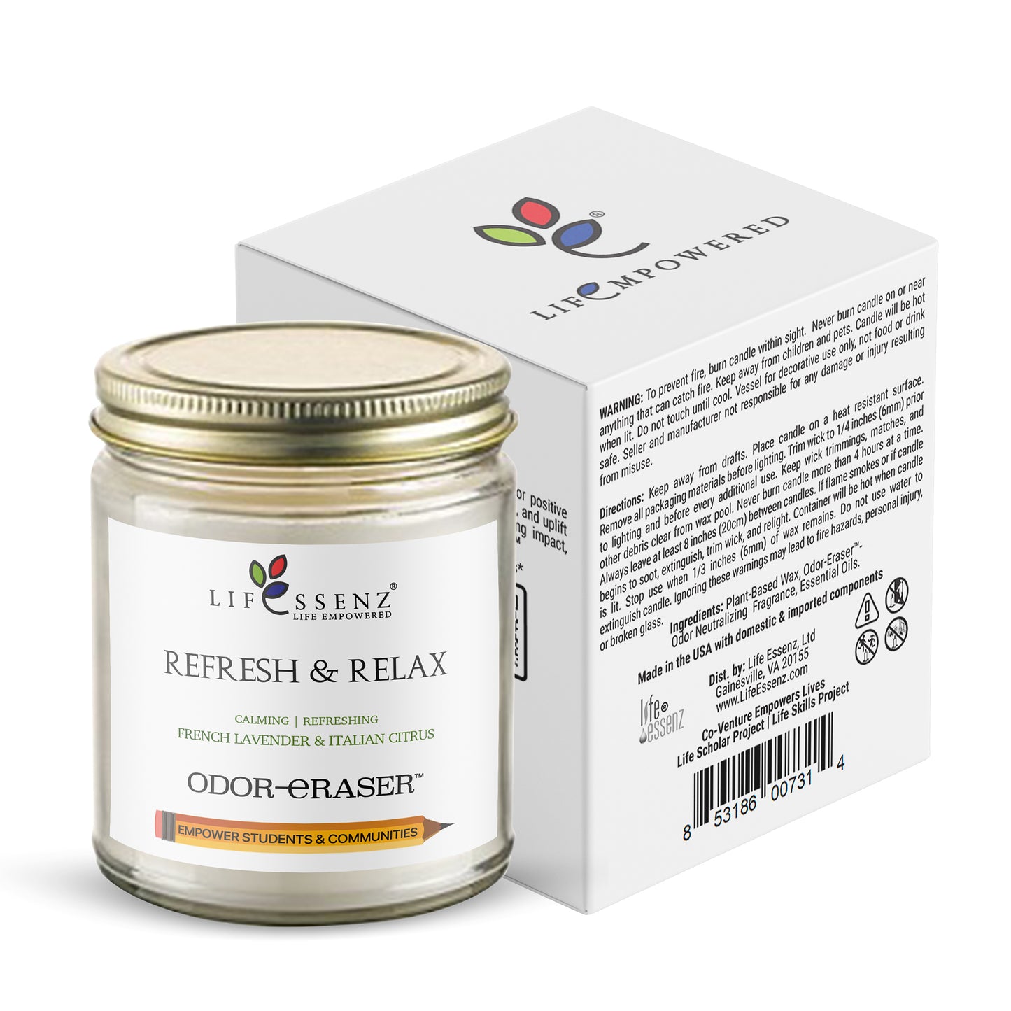 Refresh & Relax - Mindful Aroma Candle