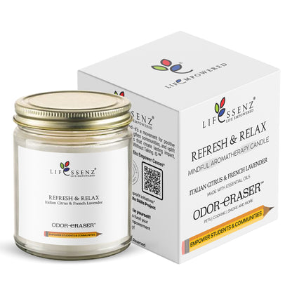 Refresh & Relax -  Mindful Aromatherapy Candle - Life Essenz